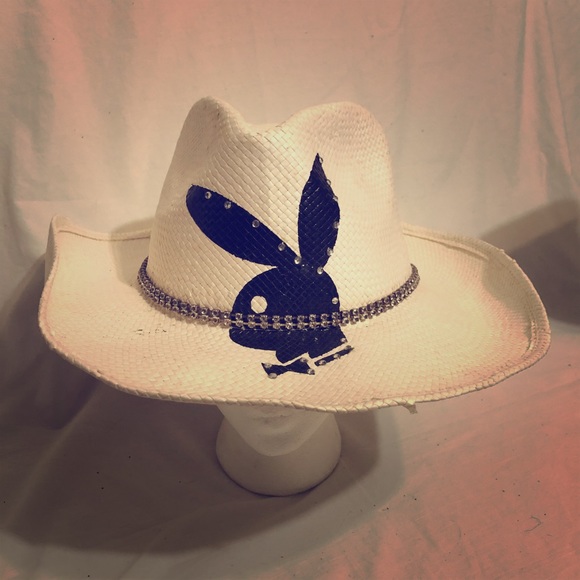 Playboy Bunny Straw Cowboy Hat 
